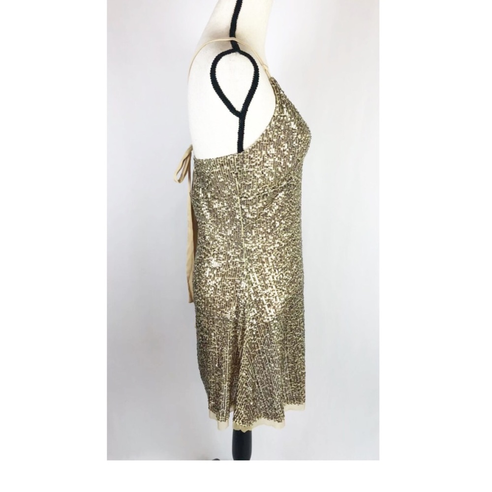SOLD Free People x Intimately Gold Rush Mini Slip Dress - Picture 5 of 9